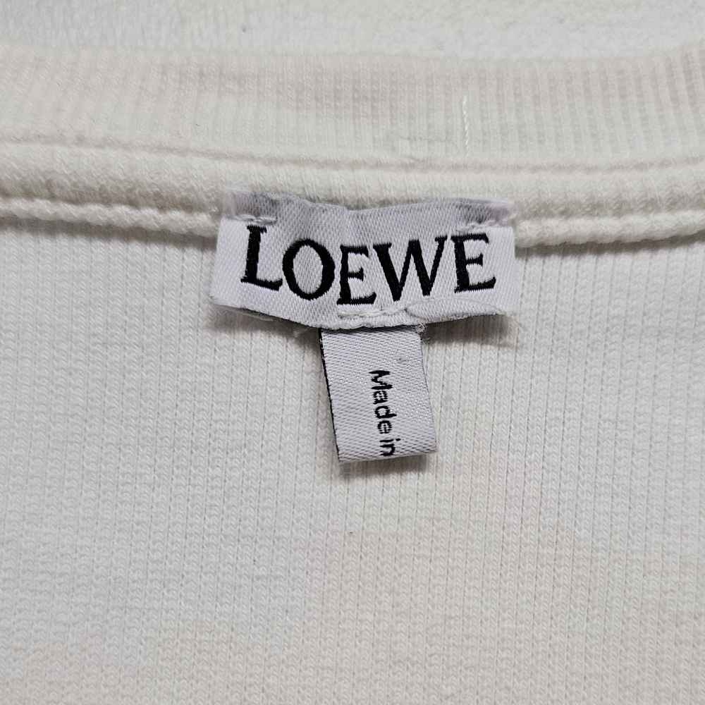 Loewe Anagram Ribbed Knit Tank Top In White Women's Size Medium - Picture 4 of 10
